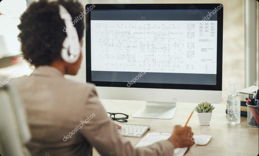 Pessoa realizando tarefas simples no computador